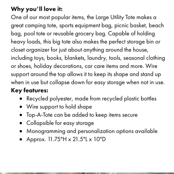 RV There Yet Large Utility Tote - Picture 2 of 3